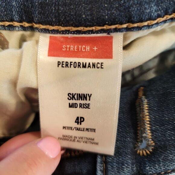 Express jeans mid rise legging denim jeans size 4 P - Picture 3 of 5